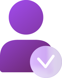 purple icon of consultant